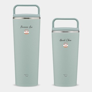【滿千免運+象印原廠公司貨】 客製化文字 生日蛋糕 日本象印 300/400ml 吊環隨行杯 PU003