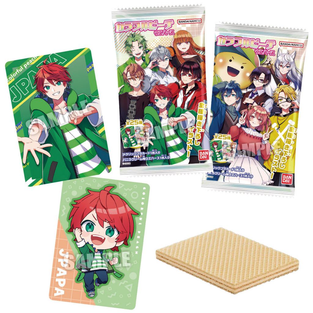 10/17新品現貨~ Colorful Peach 威化餅 一中盒20包 貼紙隨機附無法指定