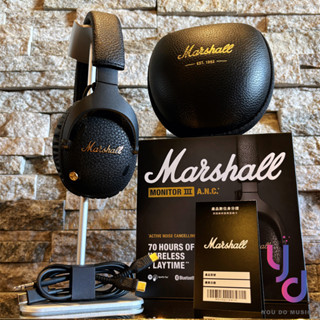 分期免運 贈木質耳機架+收納盒 Marshall Monitor III ANC 耳罩式 藍芽耳機 主動降噪 臺灣公司貨