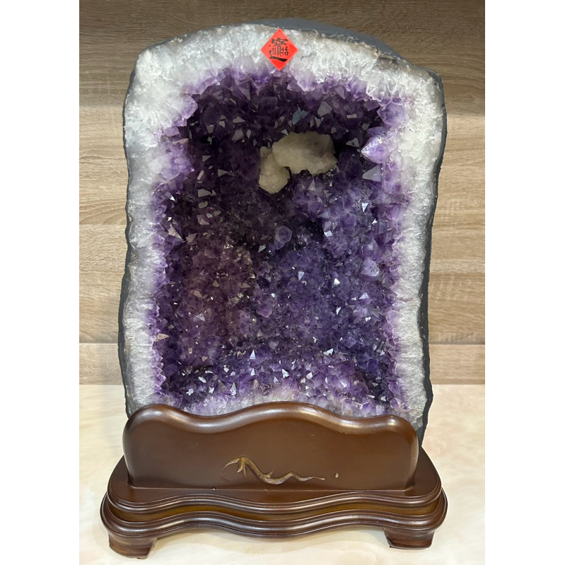 紫水晶鈦晶水晶洞(土型滿鈦紫晶洞-淨重27.4公斤) 紫晶洞 紫水晶 滿鈦晶洞 鈦晶洞 紫鈦