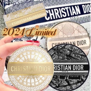 ✔️🔴現貨DIOR 金燦凡爾賽氣墊殻 口紅殼❣️巴黎地圖氣墊殼 口紅殼❣️迪奧超完美氣墊殼–杏色藤格紋氣墊殼