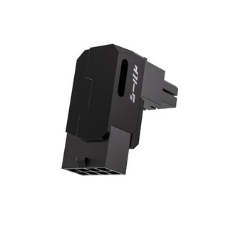 EZDIY-FAB 盾系列 反向 RVS 90度 8pin 轉接頭 黑/白/紅/紫 鋁散熱片 GPU 電源轉接器
