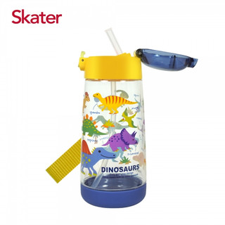 Skater PET吸管水壺(480ml)恐龍圖鑑 吸管水壺 兒童水壺 公司貨 千寶屋