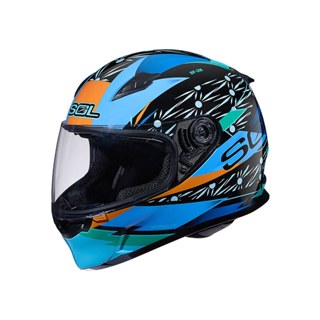 SOL 安全帽 SF-2M SF2M 光芒 黑藍 抗UV 雙D釦 通風透氣 全罩 安全帽《比帽王》