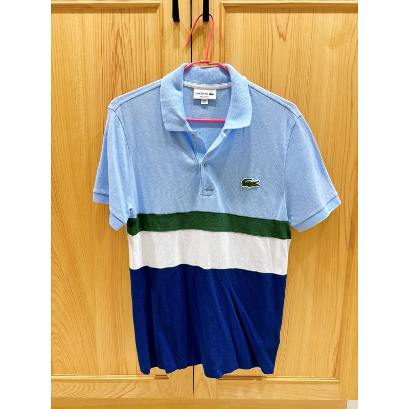 Lacoste polo 大LOGO 九成新 搭牛仔褲休閒