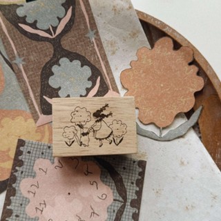 【摸鼻子文房具】SOM x bighands Dancing in the Garden of Time 櫸木印章