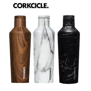 美國CORKCICLE 三層真空易口瓶/保溫瓶475ml(大理石紋/黑雲石/胡桃木)