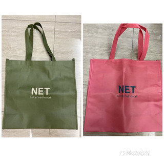 NET 全新 大容量 環保購物袋/不織布購物袋 黃色/綠色/粉色