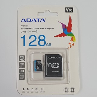 ★ADATA 威剛★ Premier microSDXC UHS-I 128G記憶卡（A1-附轉卡）