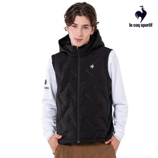 【LE COQ SPORTIF 法國公雞】休閒經典羽絨背心-男款-黑色-LWU61396