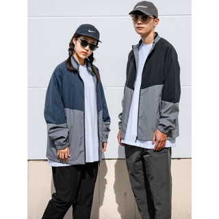 【Survive 3XL】韓國 撞色拼接微領防水外套 防風 厚棉 衝鋒衣 夾克 雪衣 保暖 大尺碼 情侶裝 男裝 女裝