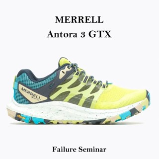 MERRELL ANTORA 3 GTX 防水 Gore-Tex 螢光黃 藍 低筒 登山 越野 女鞋 黃金大底 運動鞋