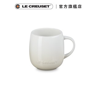 LE CREUSET 瓷器蛋蛋馬克杯380ml (蛋白霜)