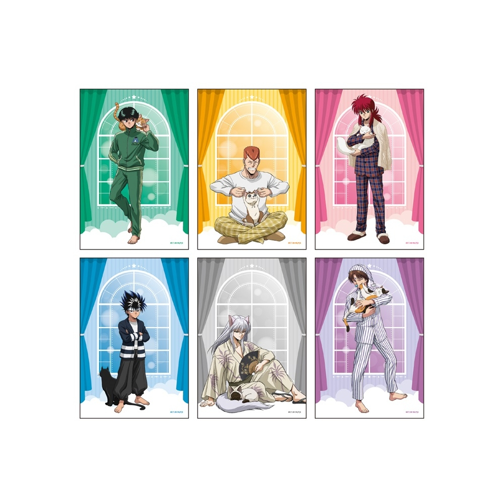 《現貨》幽遊白書 幽助 桑原 藏馬 飛影 妖狐藏馬 小閻王 明信片 貓咪與晚安ver. 日版