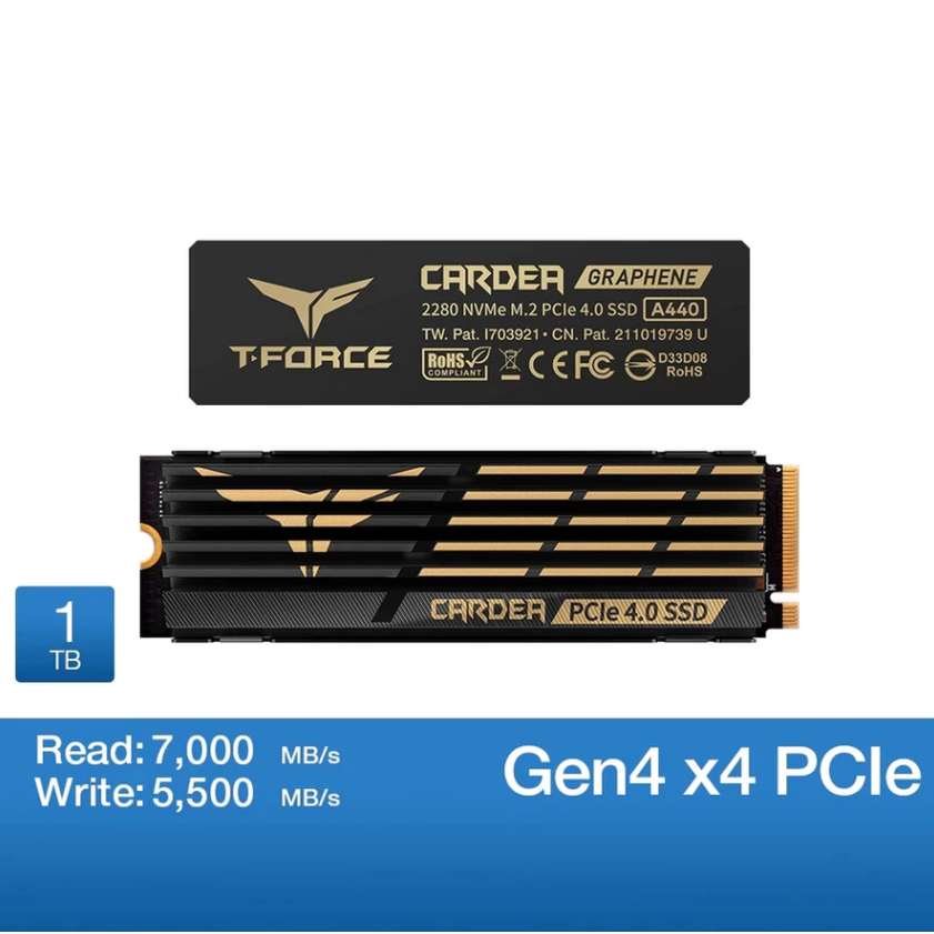 十銓 TEAM T-FORCE CARDEA A440 1TB/M.2 PCIe Gen4