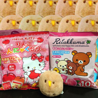 日本 蒟蒻果凍 蘋果果凍 桃子果凍 HELLO KITTY RILAKKUMA 拉拉熊 懶懶熊 果凍 乳酸菌 乳酸果凍
