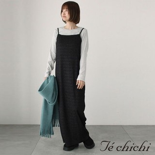 Te chichi 質感金屬絲透膚細肩吊帶洋裝(0F000058110)
