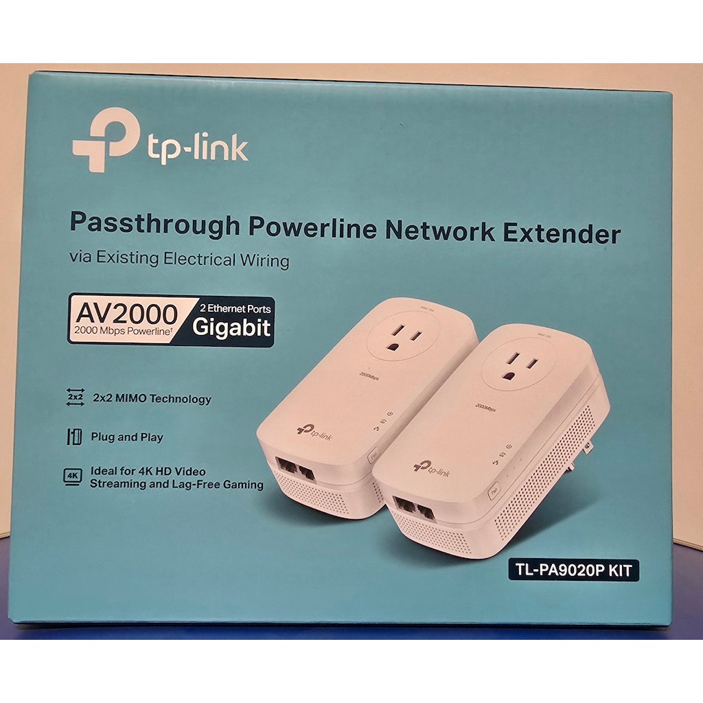 tp-link av2000 雙埠Gigabit電力線網路橋接器雙包組
