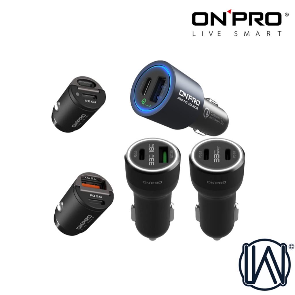 隔日到貨 ONPRO 車充 雙孔 車用充電器 USB iPhone 16 Pro Max 15 14 13 PD18W