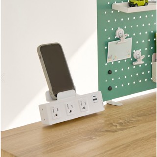 【耀偉】FUNTE桌上型延長線-3插 USB+Type C ☑升降桌配件☑電線收納☑整線配件☑美觀好整理