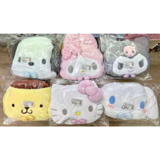 日本 三麗鷗 頭型Cushion 抱枕連毛氈 帕恰狗 美樂蒂 酷洛米 布丁狗 凱蒂 大耳狗