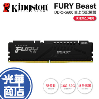 Kingston 金士頓 Beast 獸獵者 DDR5-5600 16G 32G KF556C36BBE-16 -32