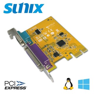 ~協明~ SUNIX 1埠RS-232 & 1埠Parallel PCI Express擴充卡 MIO6469A 拆機品