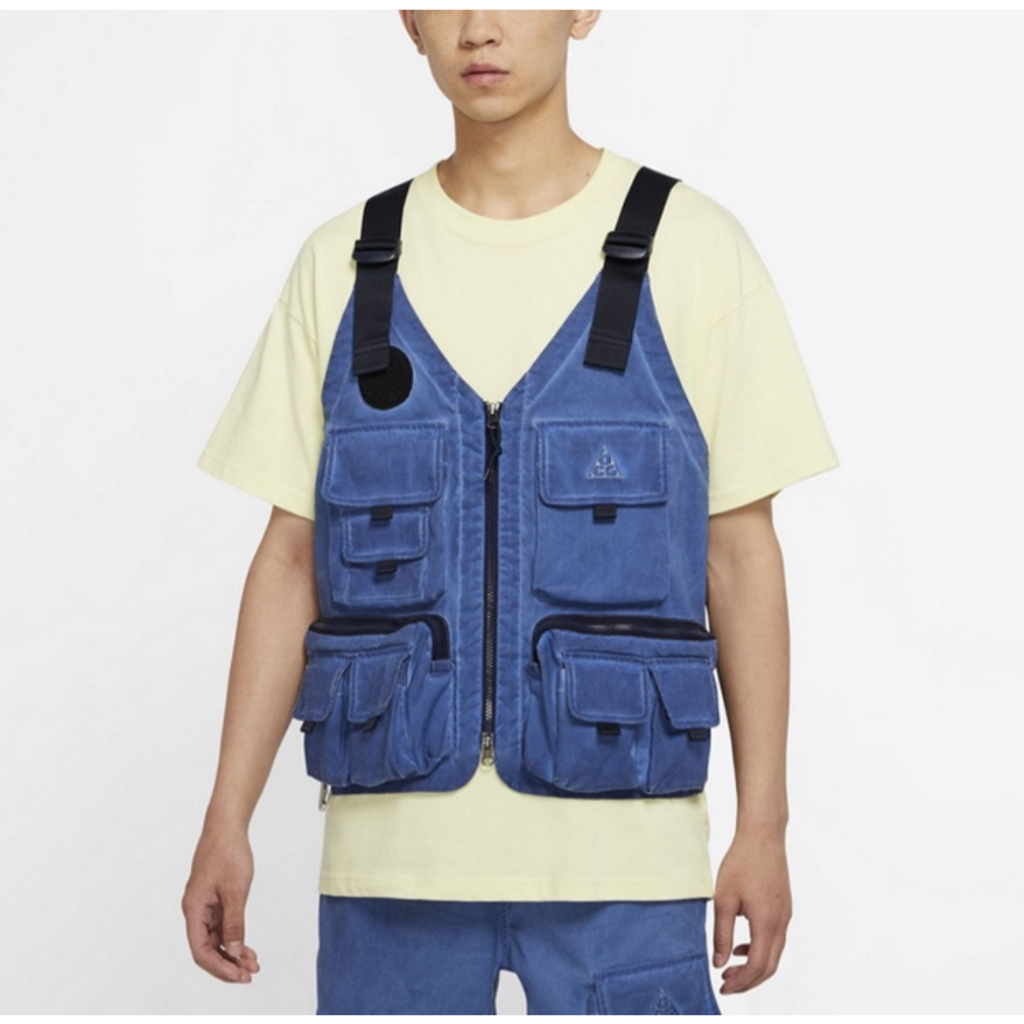 新 Nike ACG 限量復古仿舊多功能多口袋釣魚背心 戰術背心 CZ4001