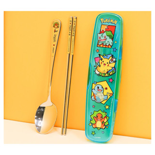韓國製Pokémon go神奇寶貝皮卡丘寶可夢環保餐具組