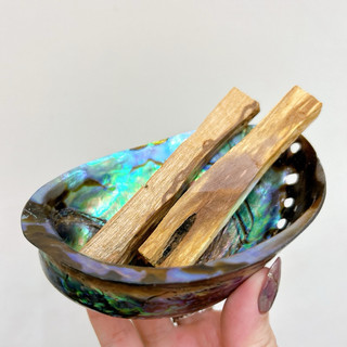天然鮑魚貝殼 綠鮑魚貝殼 鮑魚貝殼 聖木淨化器具 淨化 鼠尾草 聖木