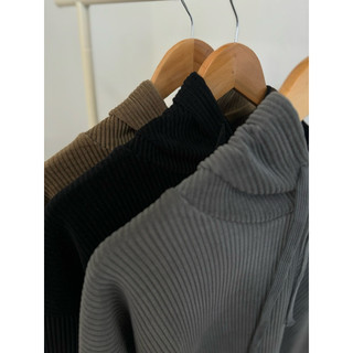 【COBECO女裝】中長版可以蓋屁股坑條Oversized長袖帽Tee