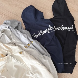 【FJstore】韓國Mark Gonzales 小飛人 logo款 雙拉鍊 連帽 外套