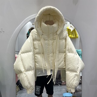 臺灣出貨 免運 麵包外套女 羽絨外套女 小香風連帽紫色棉襖棉服外套女 秋冬修身顯瘦短款棉衣小個子麵包服羽絨外套