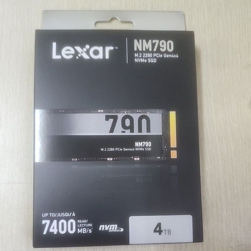 Lexar 7400 NM790 M.2 2280 PCIe Gen4x4 NVME SSD 固態硬碟 4T 4TB