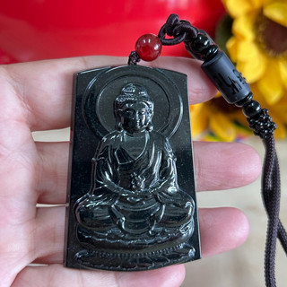（附證書）墨翠 藥師佛 天然翡翠A貨 臺灣現貨 消災延壽 藥師琉璃光如來 緬甸玉藥師佛雕刻墜 項鍊 守護神