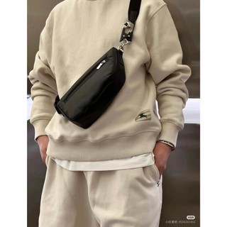 💎Han's house精品服飾💎Burberry SHIELD 小牛皮 腰包 側背包