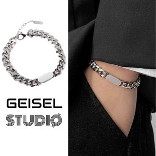 【GEISEL】橢圓拼接古巴鍊 鈦鋼項鍊 ins手鍊 中性項鍊 中性手鍊 拼接鍊條(B-040)