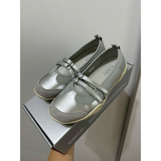 韓國 Rockfish NICOLE TWO STRAP SNEAKERS芭蕾舞鞋 休閒鞋 銀色Silver