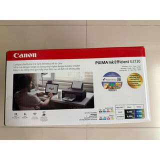 [全新未拆封］Canon PIXMA G3730原廠大供墨複合機(彩色列印 / 影印 / 掃描)