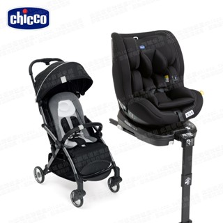 chicco-Seat3Fit Isofix汽座(曜石黑)+Goody Pro推車 (seat 3汽座/嬰兒推車)