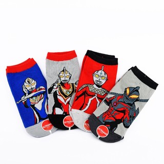 鞋次方 童襪 MIT短襪 超人力霸王Ultraman-15~22cm-UM03-紅色