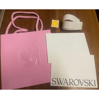 ❤️保證臺灣百貨專櫃取得❤️❤️❤️Swarovski全新禮卡信封袋小禮袋緞帶貼紙組合❤️❤️ 是最美的粉紅色❗️