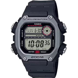 CASIO 卡西歐 10年電力 世界時間多功能運動型電子錶 手錶-黑 DW-291H-1AV