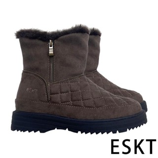 【ESKT】女中筒雪鞋『咖啡』SN269