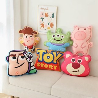【Joybuy】玩具總動員抱枕 三眼怪史迪奇熊抱哥雙面印花日系沙發抱枕靠墊椅墊 聖誕節禮物交換禮物