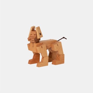 Areaware Milo Cubebot酷比狗變形機器狗公仔/ 小型/ 樸實木 eslite誠品