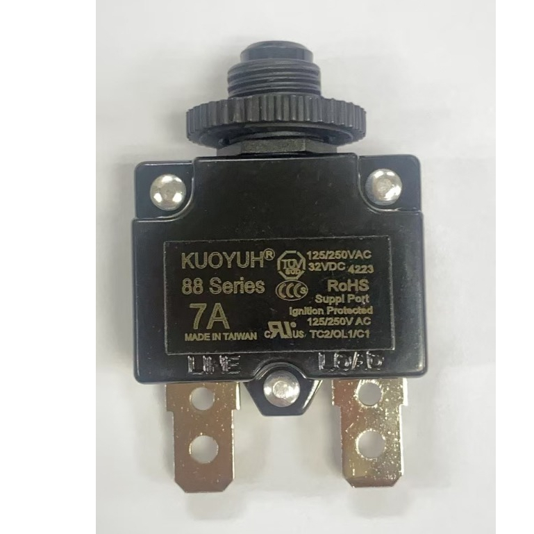 【臺灣現貨】KUOYUH  88 SERIES  7A過載熱保護器/無熔絲開關 7A