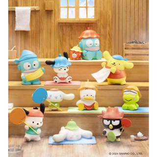 <蛋黃限定>📘新貨到🪮 名創優品 三麗鷗一起蒸桑拿系列 盒玩 確認款 三麗鷗家族 大耳狗 布丁狗 醜魚 全新現貨