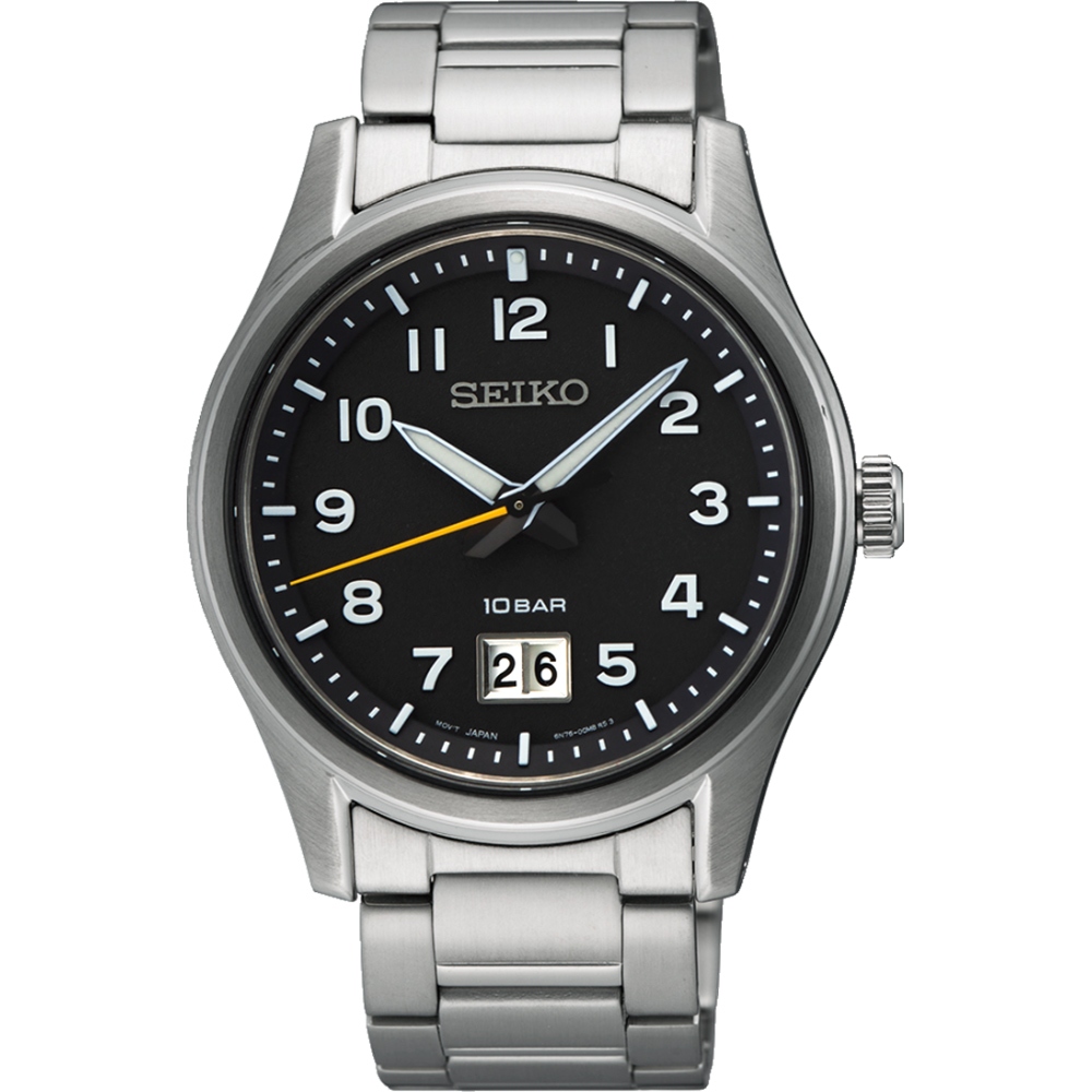 SEIKO 精工 CS系列大日期手錶-39.5mm SUR569P1/6N76-00K0D