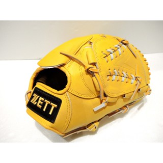 日本品牌 ZETT 815系列 入門款 棒壘球 投手手套 原皮黃(BPGT-81501)